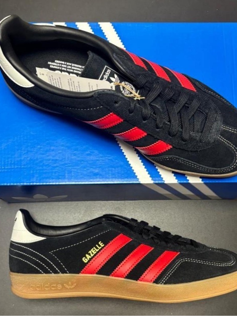 adidas Originals Gazelle Men's Sneakers - Black and Red